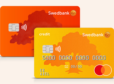 Bankkort Mastercard och Kreditkort